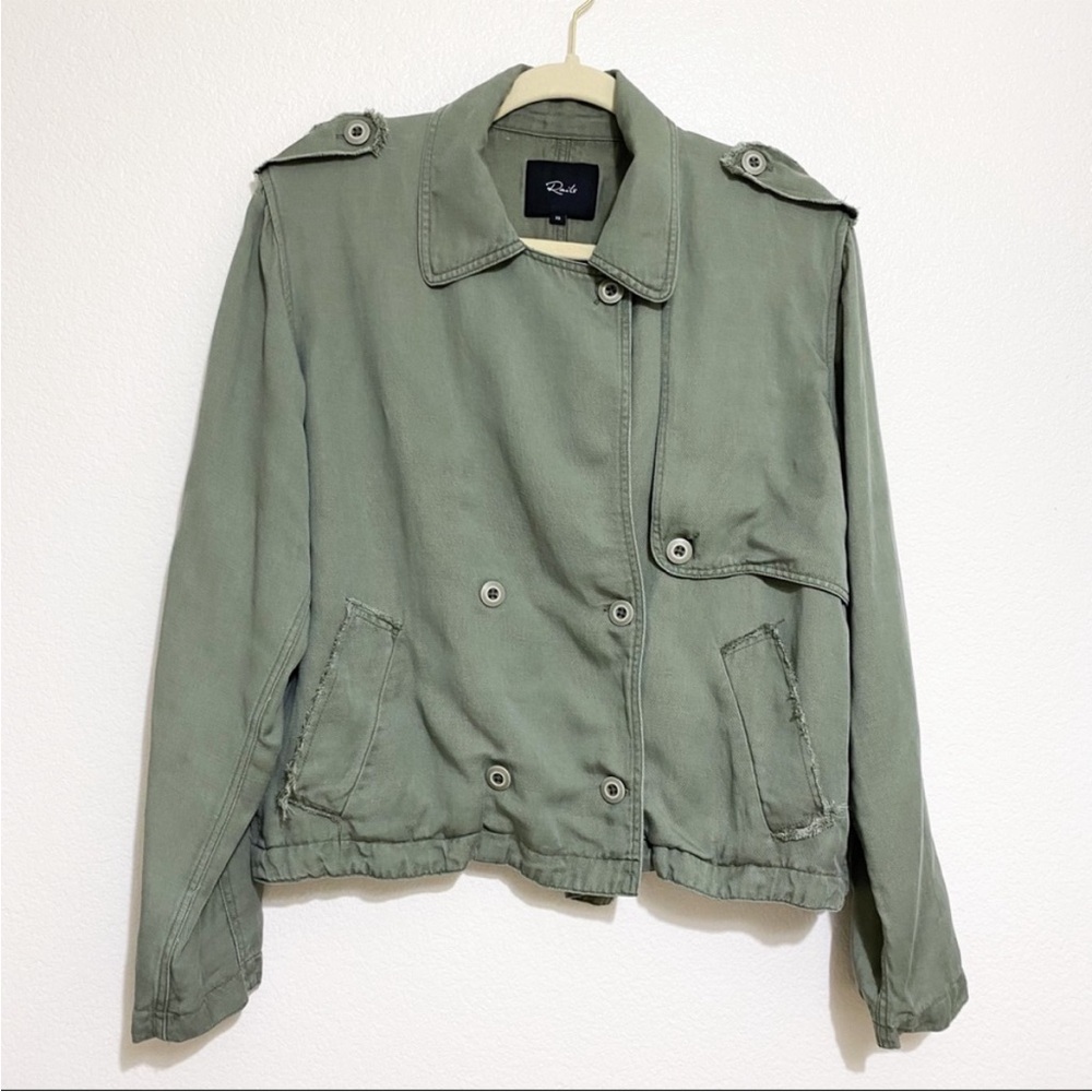 RAILS Barclay Sage Women's Double Breasted Military Utility Jacket